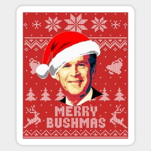 George Busg Merry Bushmas Sticker
